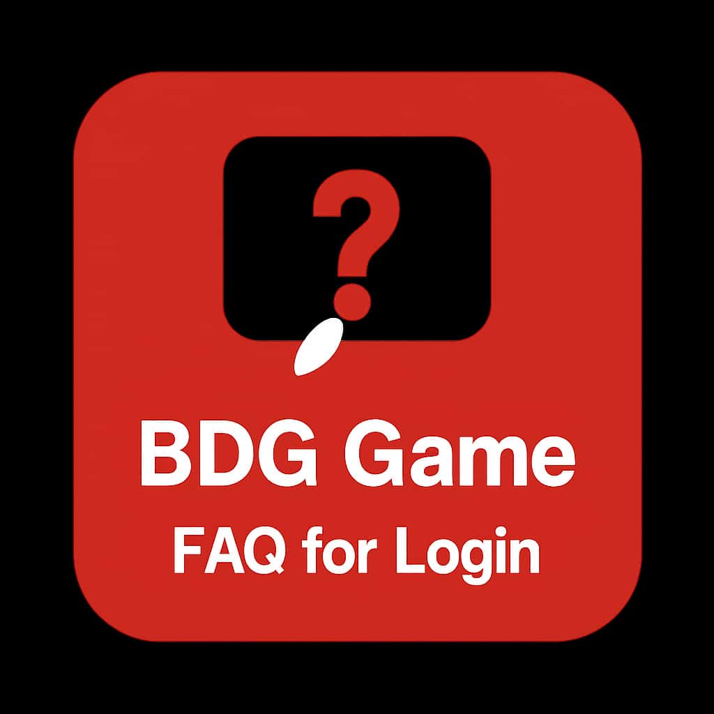 An icon representing the FAQ for BDG Game Login help resource.
