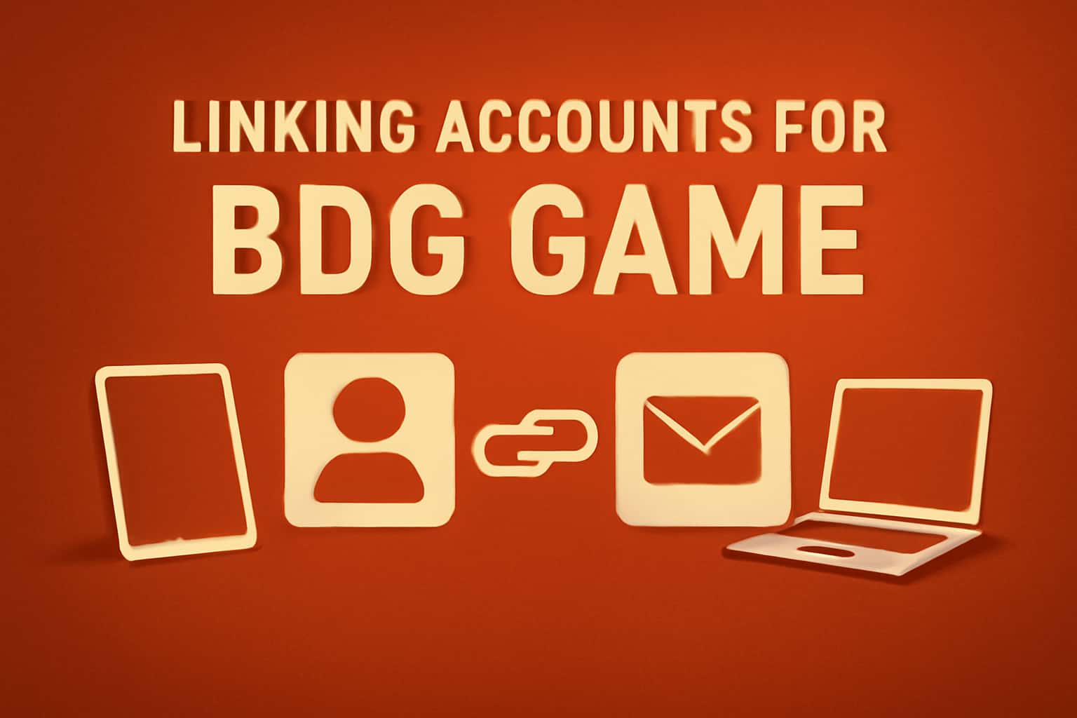 A technical illustration showing the process of linking accounts within the BDG Game environment.
