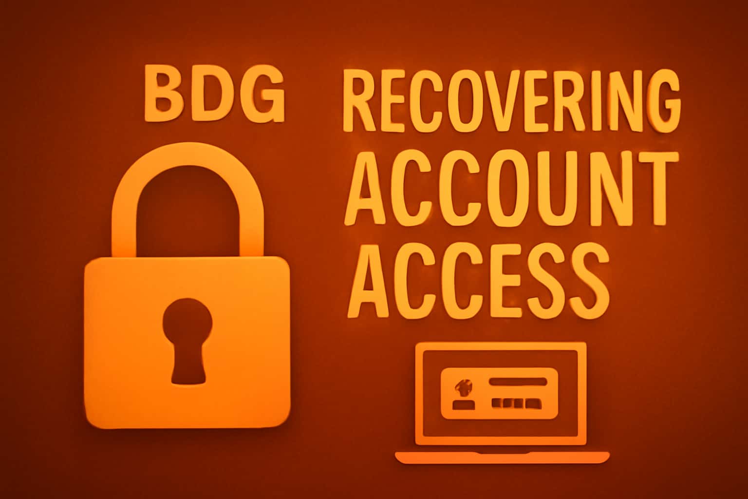 An illustration showcasing the process of account recovery for BDG Game users.