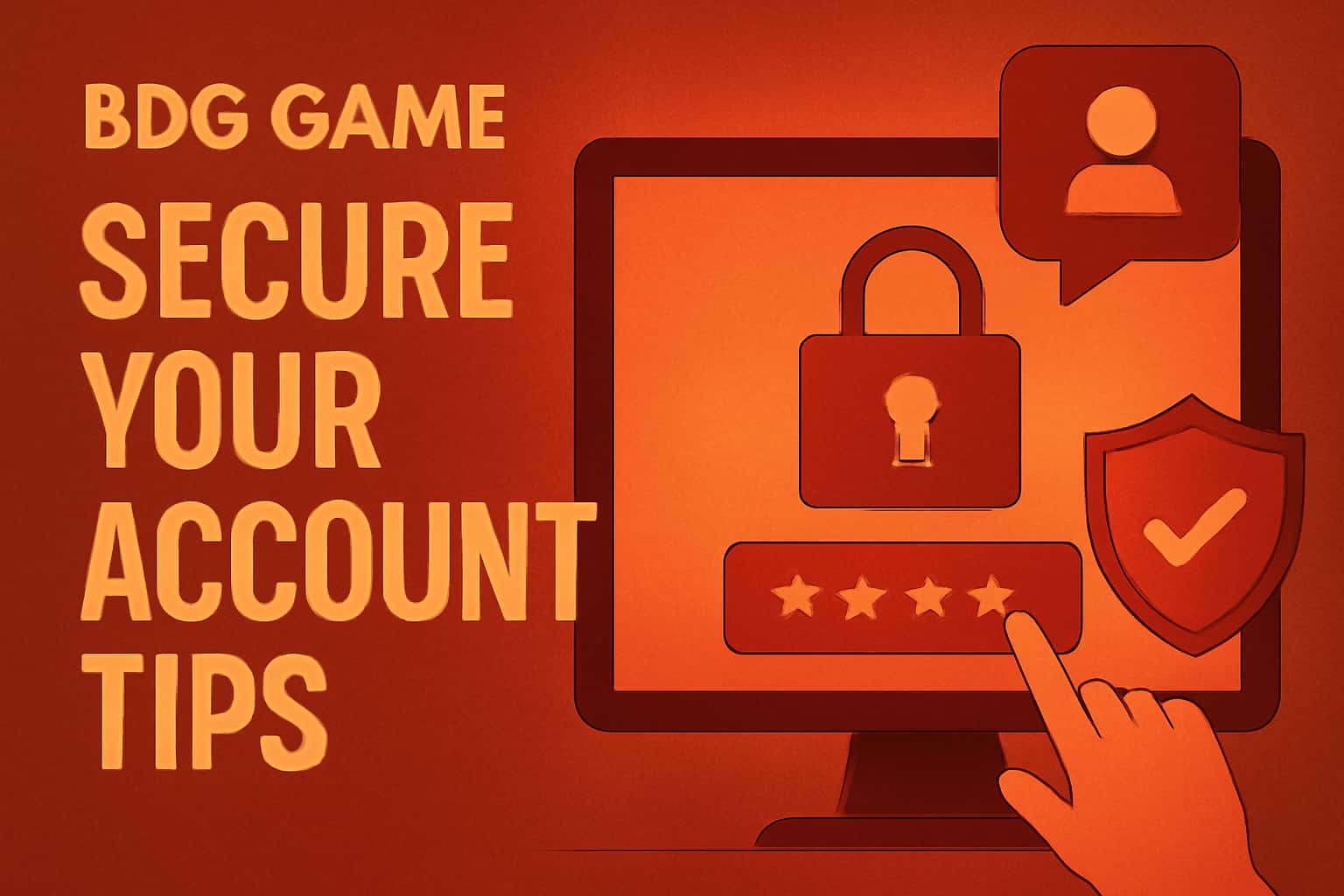 An informative scene depicting security measures for BDG Game accounts.