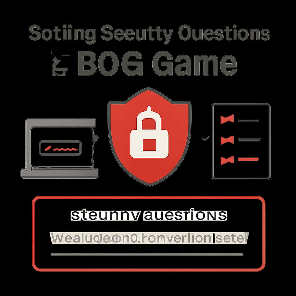 Illustration explaining security questions for BDG Game.