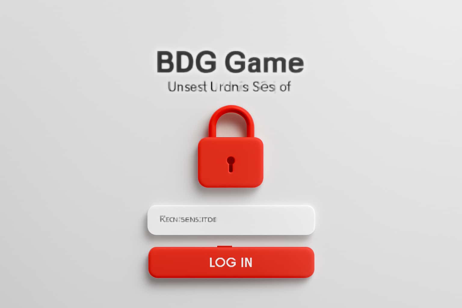 BDG Game User Authentication Interface