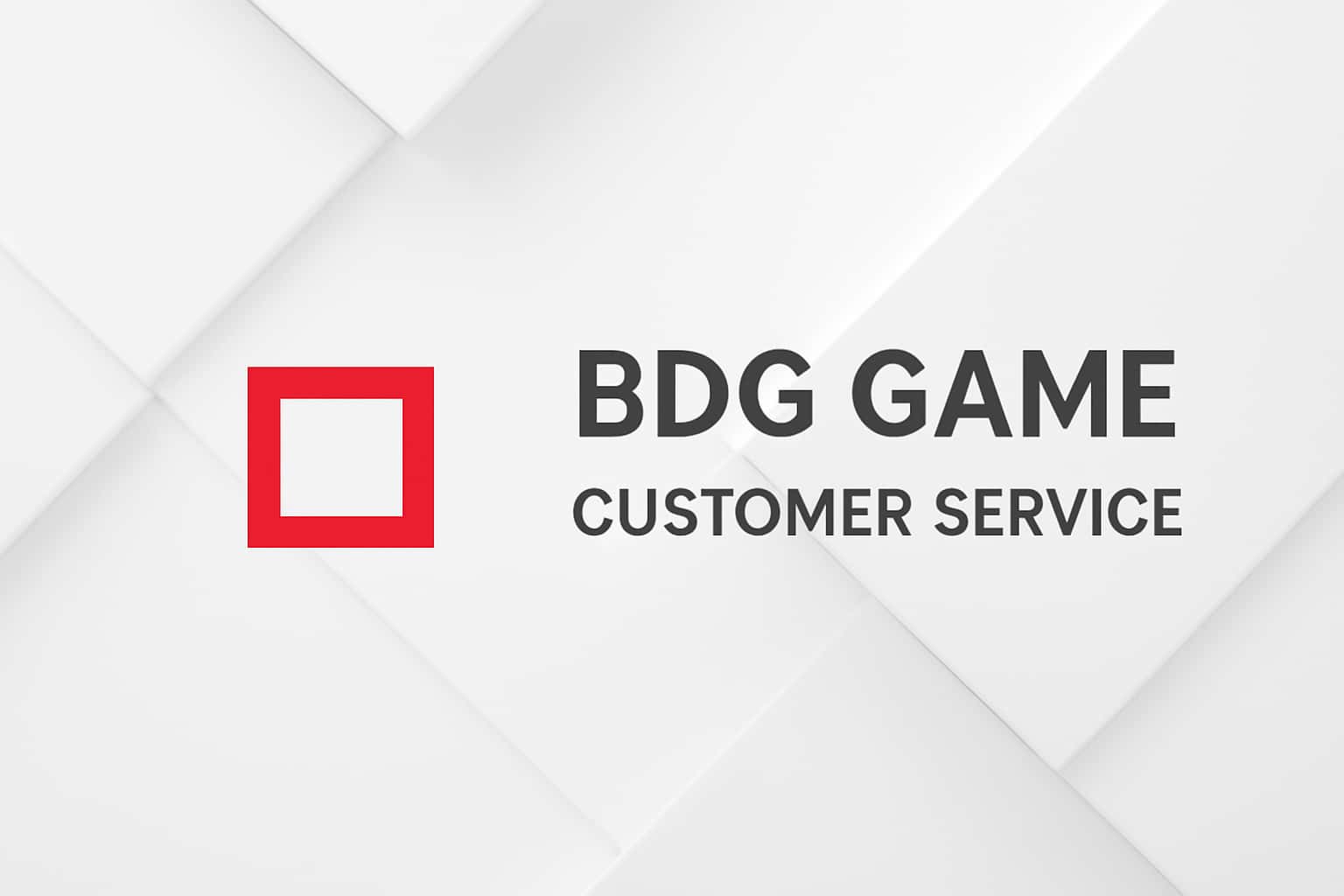 BDG Game Customer Service Interface