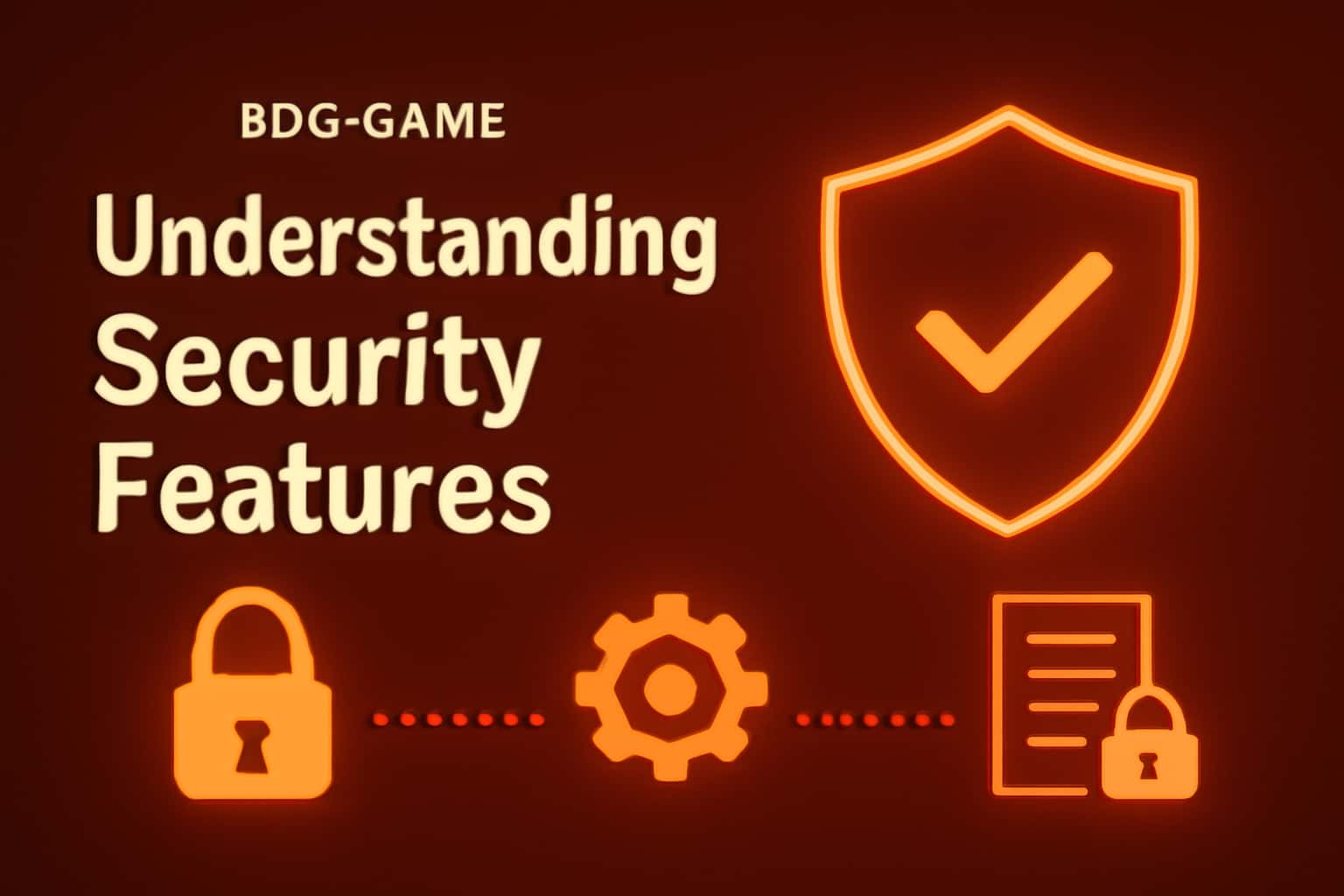 An informative visual representing BDG Game security features, focusing on safe access and protection.