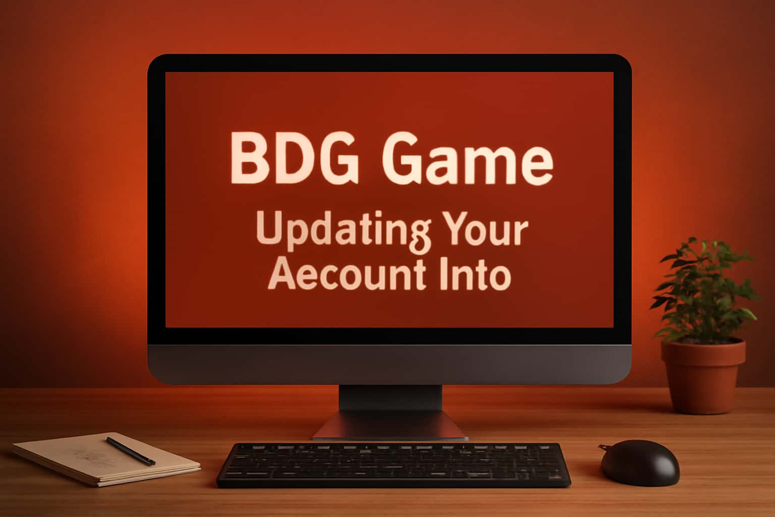 Illustration depicting the process of updating BDG Game account information with security elements.
