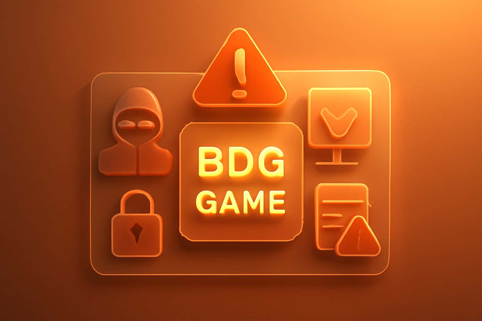 Informational graphic about account recovery for BDG Game.